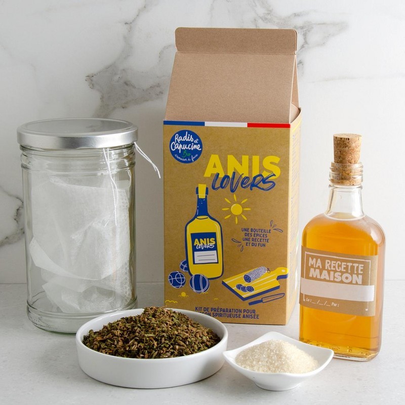 Radis et Capucine - Kit de plantation et cadeau d'apéro avec message «  Soirée Pastaga » avec des graines d'Anis à faire pousser : : Jardin