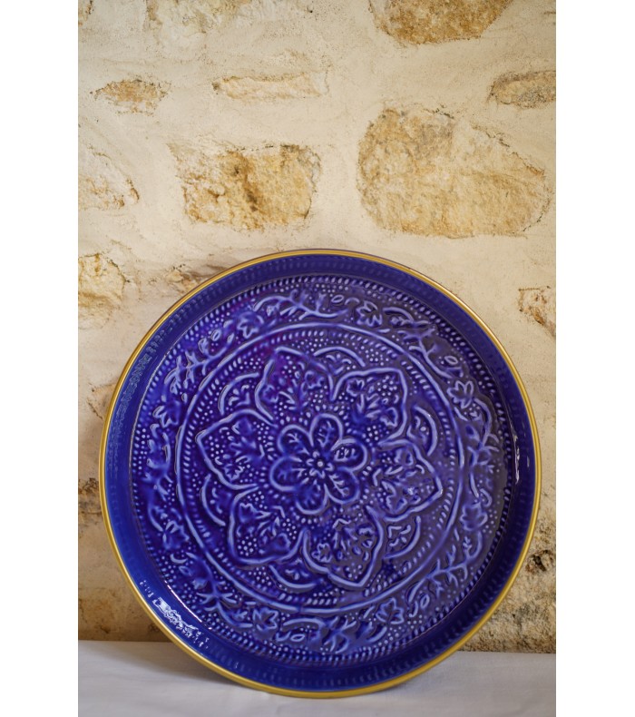 Plateau Berbère Majorelle 35cm